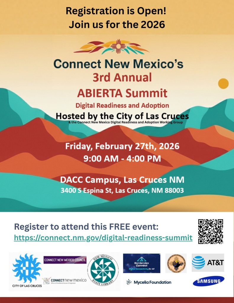 Flyer for the Abierta Summit in Las Cruces, Febraruy 27th 2026