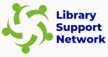 logo for the library support network