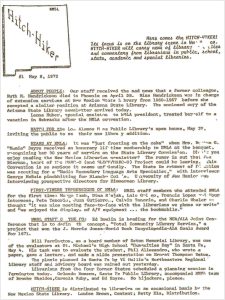 Image of the first Hitchhiker Publication in 1972